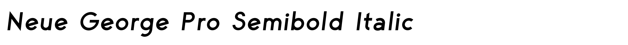 Neue George Pro Semibold Italic image